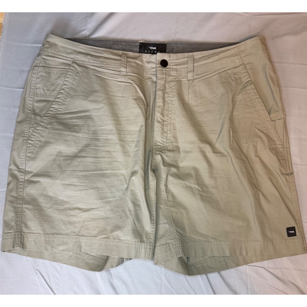 Sitka Gear Territory Shorts Mens 38 Khaki Ripstop Stretch 600291